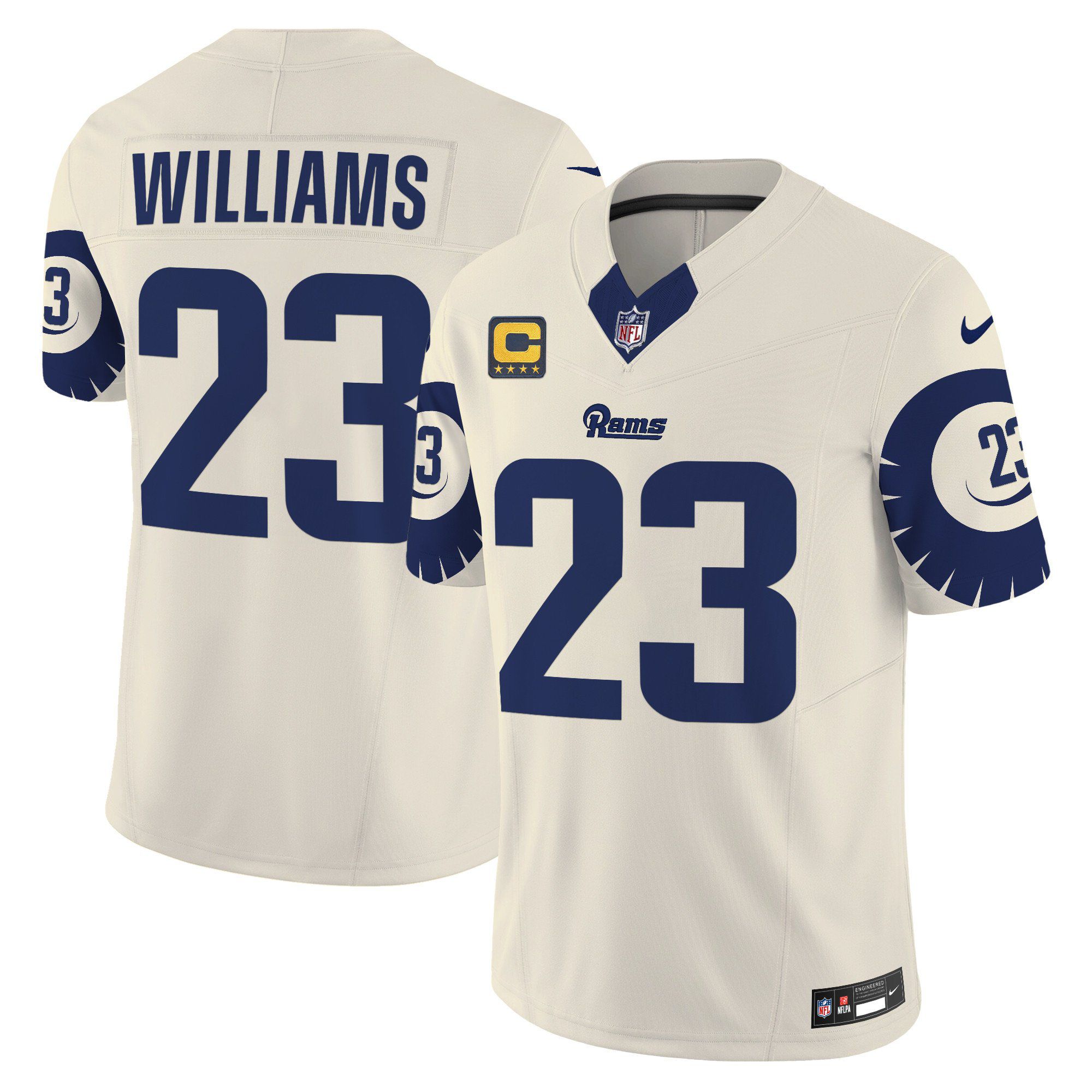 Men Los Angeles Rams #23 Williams Cream 2024 Nike Special Vapor Limited NFL Jersey->indianapolis colts->NFL Jersey